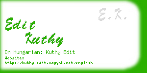 edit kuthy business card